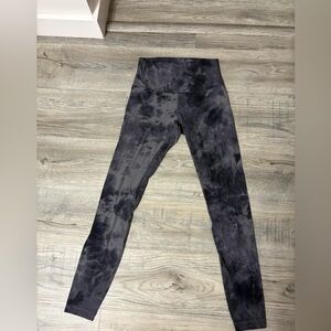 lululemon athletica Black Tie-Dye High-Rise Leggings